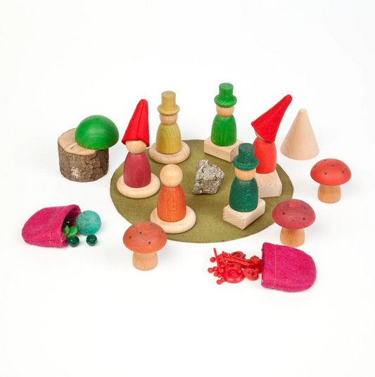 Toadstool "Nins" Open-Ended Play Set