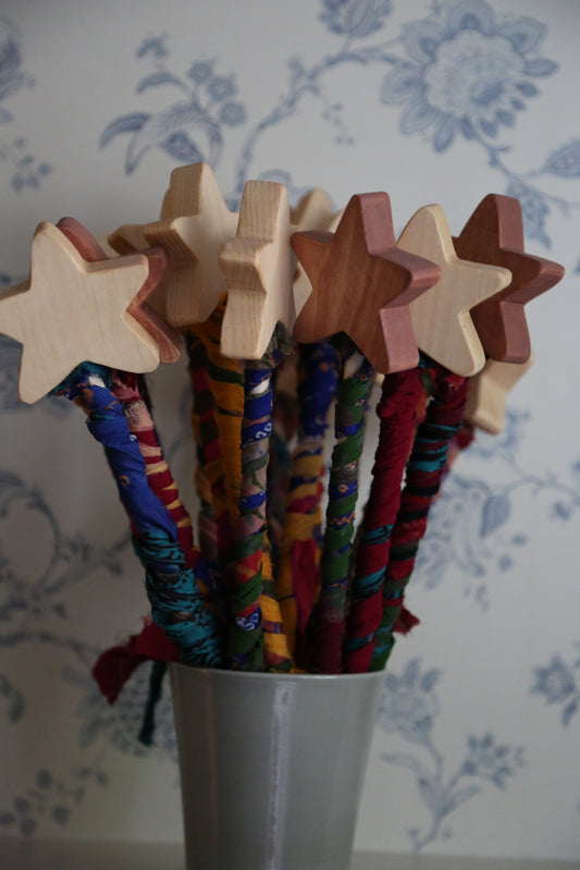 Magic Wands with Silk Strands
